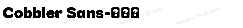 Cobbler Sans字体转换 Cobbler Sans字体转换